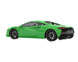 Sport car isolated on transparent background. 3d rendering - illustration png