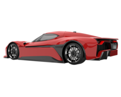 voiture de sport isolée sur fond transparent. rendu 3d - illustration png