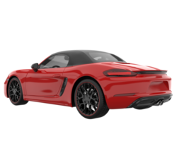 voiture de sport isolée sur fond transparent. rendu 3d - illustration png