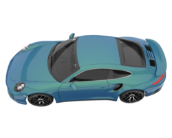Sport car isolated on transparent background. 3d rendering - illustration png