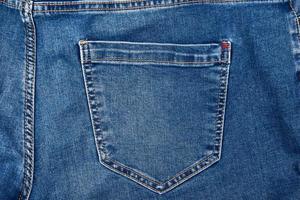 back pocket on blue jeans, full frame photo