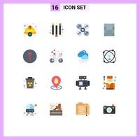 Stock Vector Icon Pack of 16 Line Signs and Symbols for bicycle symbols fly arrow movi Editable Pack of Creative Vector Design Elements