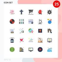 25 Creative Icons Modern Signs and Symbols of gear kitchen coding glove cooking Editable Vector Design Elements