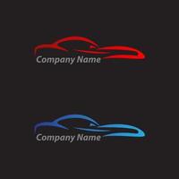 abstract car design concept automotive topics vector logo design template.