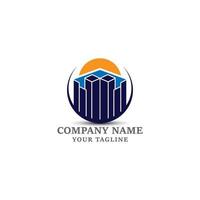 este logotipo es adecuado para empresas de hostelería, apartamentos, construcción, industria, bienes raíces. vector