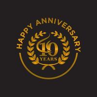 10 years anniversary celebration design with thin number shape, for special celebration event vector