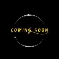 Abstract glossy speech bubble vector background with text Coming soon stock illustration