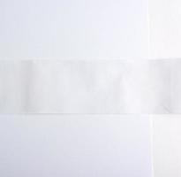 pedazos de papel blanco, fotograma completo foto