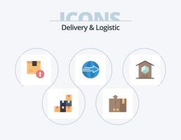 Delivery And Logistic Flat Icon Pack 5 Icon Design. logistic. delivery. logistic. cargo. logistic vector