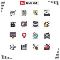 16 Creative Icons Modern Signs and Symbols of encryption shipping note logistic cargo Editable Creative Vector Design Elements