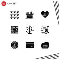 9 Creative Icons Modern Signs and Symbols of computer application production ableton like Editable Vector Design Elements