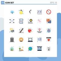 Universal Icon Symbols Group of 25 Modern Flat Colors of hotel file smart achievement tool Editable Vector Design Elements