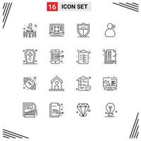 16 Creative Icons Modern Signs and Symbols of casket working enhance work motivation Editable Vector Design Elements