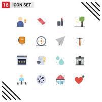 Stock Vector Icon Pack of 16 Line Signs and Symbols for sport transformer makeup power voltage Editable Pack of Creative Vector Design Elements