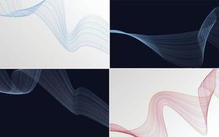 modern wave curve abstract presentation background Pack vector