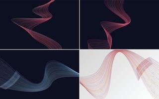 modern wave curve abstract presentation background Pack vector