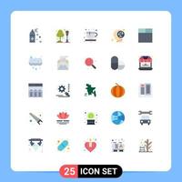 25 Universal Flat Colors Set for Web and Mobile Applications clean grid tea mind head Editable Vector Design Elements