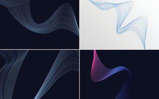 modern wave curve abstract presentation background Pack vector