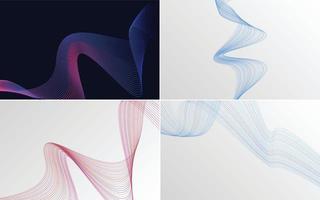 modern wave curve abstract presentation background Pack vector