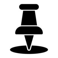 Editable design icon of location pointer vector