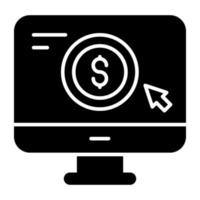 Unique design icon of Pay Per Click vector