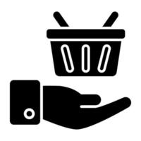 Perfect design icon of shopping basket vector