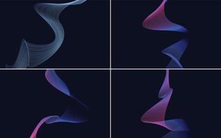 modern wave curve abstract presentation background Pack vector