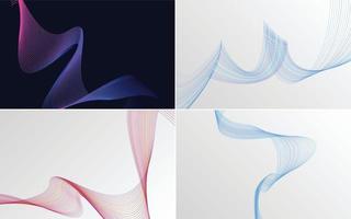 modern wave curve abstract presentation background Pack vector