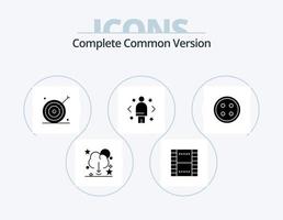 paquete de iconos de glifo de versión común completa 5 diseño de iconos. dirección. comparar. ux. negocio. marketing vector