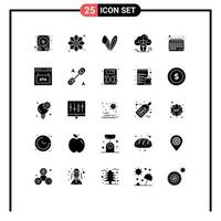 25 Creative Icons Modern Signs and Symbols of appointment online animal connected mouse Editable Vector Design Elements