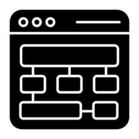 Modern design icon of web hierarchy vector
