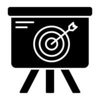 Creative design icon of target board vector