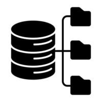 Modern design icon of database structure vector