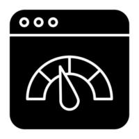 icono de diseño moderno de prueba de velocidad web vector