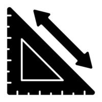 Unique design icon of rectangular scale vector