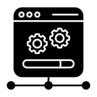 Premium download icon of web setting vector