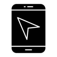 Premium design icon of mobile navigation vector