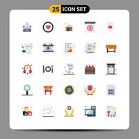 25 Creative Icons Modern Signs and Symbols of blood develop user coding home Editable Vector Design Elements