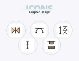 Design Line Filled Icon Pack 5 Icon Design. . hand watch. crop. watch. plane vector