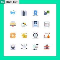 Set of 16 Modern UI Icons Symbols Signs for more add seo play game Editable Pack of Creative Vector Design Elements