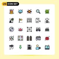 25 Creative Icons Modern Signs and Symbols of day magnifying technology look sale Editable Vector Design Elements