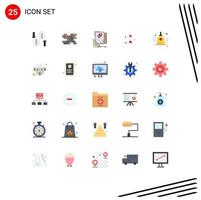 Universal Icon Symbols Group of 25 Modern Flat Colors of waiting glass design hourglass sketching Editable Vector Design Elements