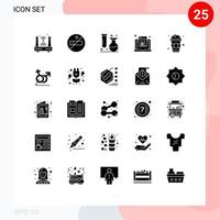 25 Thematic Vector Solid Glyphs and Editable Symbols of drink programming flasks html coding coding Editable Vector Design Elements