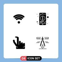 Creative Icons Modern Signs and Symbols of technology zoom information phone geometry Editable Vector Design Elements