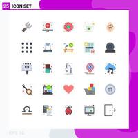 Set of 25 Modern UI Icons Symbols Signs for gift saint search cup world Editable Vector Design Elements