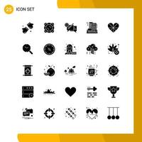 Stock Vector Icon Pack of 25 Line Signs and Symbols for home building float hotel setting Editable Vector Design Elements