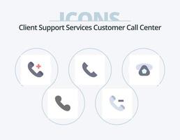 Call Flat Icon Pack 5 Icon Design. telephone. mobile. hospital. mobile. phone vector