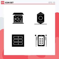 Universal Icon Symbols Group of Modern Solid Glyphs of home grid tank sweet ui Editable Vector Design Elements