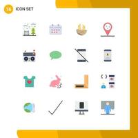 Universal Icon Symbols Group of 16 Modern Flat Colors of midi raining appointment forecast house Editable Pack of Creative Vector Design Elements