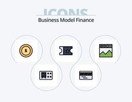 paquete de iconos lleno de línea de finanzas 5 diseño de iconos. . . etiqueta. sitio web. analítica vector